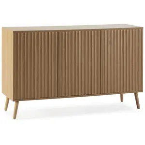 HOMN Buffet 3 portes en chêne, largeur 120 cm pas cher