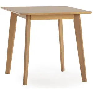 HOMN Table à manger 80x80 cm Couleur Chêne pas cher