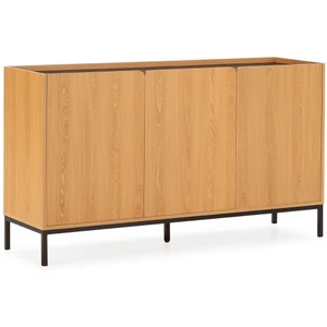 HOMN Buffet 3 portes couleur Chêne pas cher