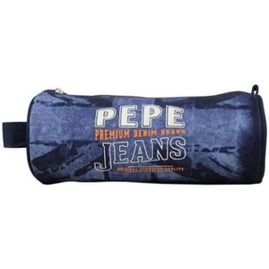 Trousse Dales Pepe Jeans - Bleu - Toile - Zippée pas cher