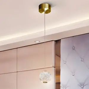 Schuller Valencia Suspension LED Austral doré/clair, 1 lampe pas cher