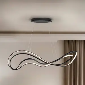 Schuller Valencia Suspension LED Danza, noir mat, métal, aluminium pas cher