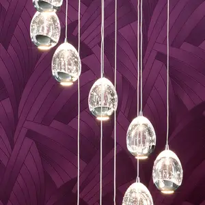 Schuller Valencia Suspension Rocio, 14 lampes, app, chroméeVendu parluminaire