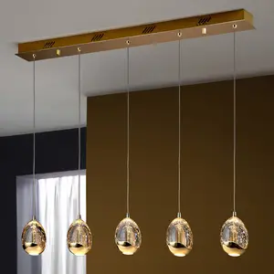 Schuller Valencia Suspension linéaire LED Rocio, 5 branches, métal, ve... pas cher