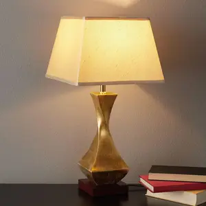 Schuller Valencia Lampe à poser originale Deco avec pied doré pas cher
