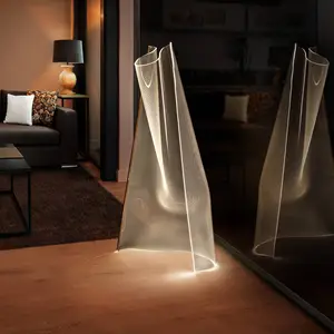 Schuller Valencia Lampadaire LED Velos, doré rosé, forme organique pas cher