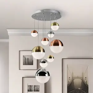 Schuller Valencia Suspension LED Sphere, à 9 lampes, à intensité varia...Vendu parluminaire