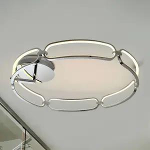Schuller Valencia Plafonnier LED Colette, à 6 lampes, chroméVendu parluminaire