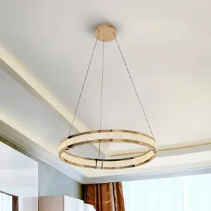 Schuller Valencia Suspension LED Lorian, couleur or, Ø 60 cm, métal