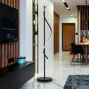 Schuller Valencia Lampe sur pied LED Boa, hauteur 170 cm, noir, métalVendu parluminaire