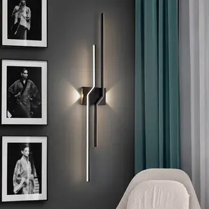 Schuller Valencia Applique murale LED Zig Zag, hauteur 100 cm, noir, m... pas cher