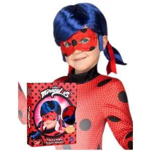 Coffret Perruque Et Masque Enfant Ladybug Miraculous - Multicolore -...