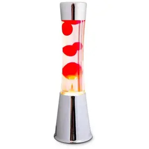 Comparateur de prix : Fisura TOWER-Lampe lave Métal/Verre H39cm