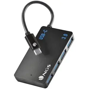 NGS WONDER IHUB4 USB 3.2 Gen 1 (3.1 Gen 1) Type-A 480 Mbit/s Noir