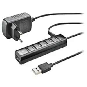 Hub usb 2.0 - ngs - ihub7 tiny - 7 ports - adaptateur secteur 5v-1a - plug and play