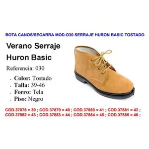 Bottes Canos Segarra Mod. 030 Huron Basic Tan Daim Taille 45Vendu paramazon