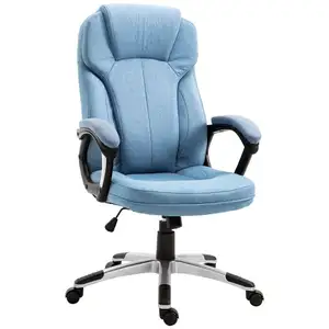 Fauteuil de bureau Vinsetto bleu clair pas cher