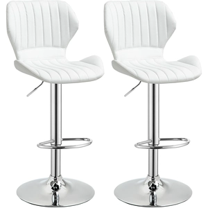 HOMCOM Dossier blanc haut pour cuisine rotative, piste de salle de bain MCOM 2 pas cher