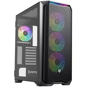 Comparateur de prix : Nfortec Krater X ARGB Torre ATX Cristal Templado 4 Ventiladores Soporte E-ATX Negra