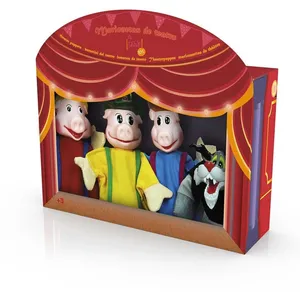 Tachan De 4 Marionnettes 3 Petits Cochons Set pas cher