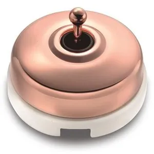 Comparateur de prix : Interrupteur va-et-vient Dimbler blanc et cuivre Ø64,5 mm Fontini