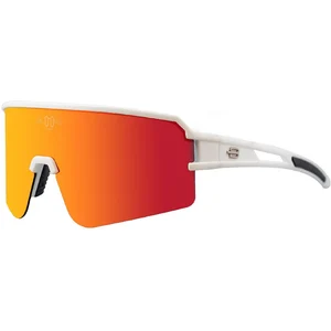 Lunettes Bloovs Flandes Matte White avec lentille Orange Mirror pas cher