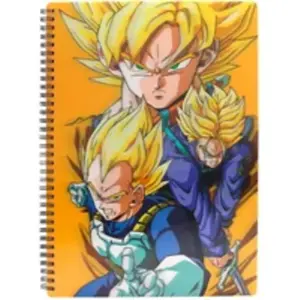 Cahier - SD TOYS - DRAGON BALL - Petits carreaux - 5x5 - Effet 3D Saiyans pas cher