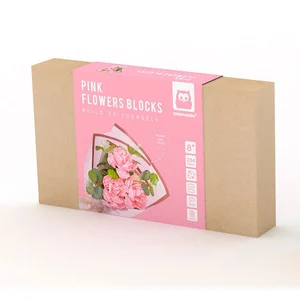 Eurekakids Bouquet De Fleurs Roses En Blocs De Construction 234 Pièces pas cher