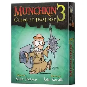 Asmodee Jeu de société - Munchkin 3 : Clerc et (pas) Net (Extension) pas cher