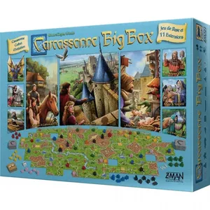 Jeu de société - Carcassonne : Big Box - Asmodee - 11 extensions combi... pas cher