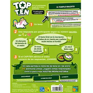 Asmodee Juegos Jeu De Société Top Ten Adventures pas cher