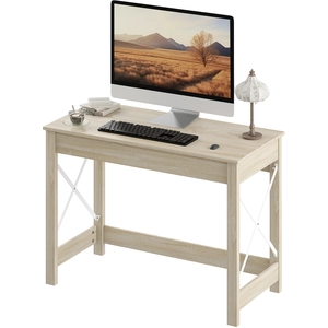 HOMCOM Bureau Moderne Bureau d'Ordinateur Facile à Monter pour Bureau ... pas cher