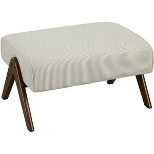 HOMCOM Repose-Pieds de Salon Tabouret Bas avec Assise Rembourrée Pieds...