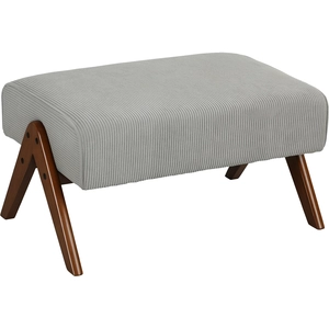 HOMCOM Repose-pieds de Salon Taburete Bajo avec Assise Rembourrée Pied... pas cher
