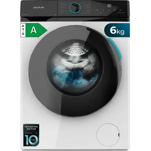Machine à laver cecotec bolero dresscode 6160 inverter 1200 rpm 6 kg pas cher