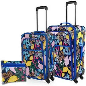 Itaca Set Valise Souples À 4 Roulettes 771820 Azulon pas cher