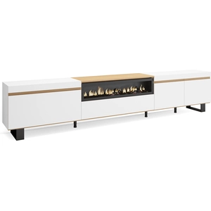 Comparateur de prix : Meuble tv banc télé grand espace de rangement 288x57x35 cm tv grand fo...