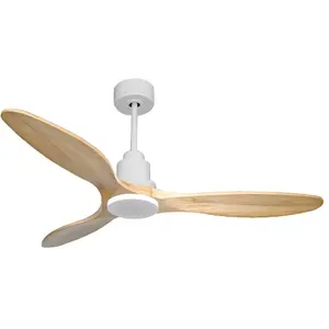 Comparateur de prix : Ventilateur de plafond Réversible Thermostat Pays vendable Wifi Moteur à courant continu Toits en pente Télécommande SalamisD132C0466689 Blanc
