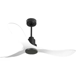 Comparateur de prix : Ventilateur de plafond Réversible Thermostat Wifi Moteur à courant continu Toits en pente Télécommande TongaD132C0464564 Noir