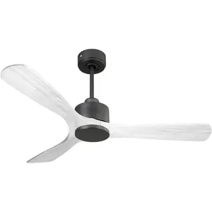 Comparateur de prix : Ventilateur de plafond Réversible Thermostat Wifi Moteur à courant continu Toits en pente Télécommande NusaD132C0365206 Noir