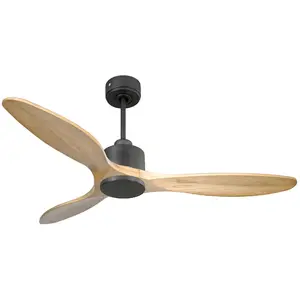 Comparateur de prix : Ventilateur de plafond réversible Wifi avec télécommande - SalamisD132C0367815 Noir