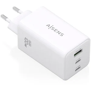 Comparateur de prix : Cargador GaN AISENS 100W 2xUSB-C 1xUSB-A Charge Rapide Blanc