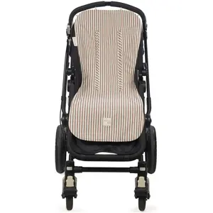 Assise pour poussette Praliné Rayures Moka