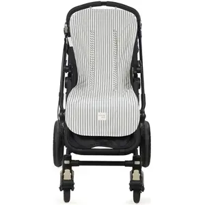 Assise pour poussette Praliné Rayures Matcha