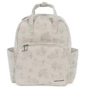 Sac à dos - PASITO A PASITO - Toile de Jouy - Crème - Moderne - 40x42x18 cm pas cher