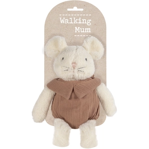 Walking Mum Peluche souris Poppy Cannelle (25 cm) pas cher
