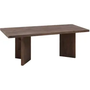 Decowood Table basse en bois de sapin en marron 120x50cm pas cher