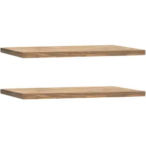 Decowood Ensemble 2 étagères flottantes en bois de sapin vieilli 60x3,2cm pas cher