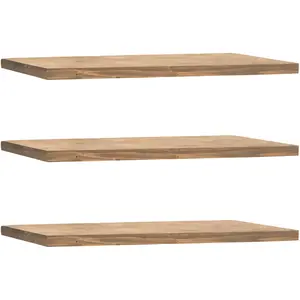 Decowood Ensemble 3 étagères flottantes en bois de sapin vieilli 200x3,2cm