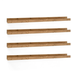 Decowood Pack 4 étagères flottantes en bois de pin vieilli 50x7cm pas cher